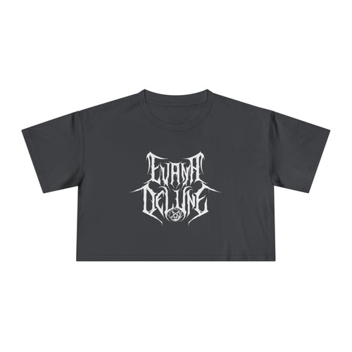 Evana De Lune Death Metal Logo Women's Crop Tee