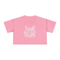 Evana De Lune Death Metal Logo Women's Crop Tee - Limited Edition Bubblegum